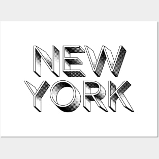 "New York" Word Art Posters and Art